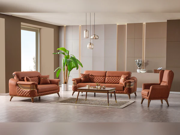 Style Home Furniture SOFA & lOVESEAT - 101-KRI-DBRI-321