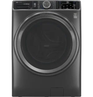 GE Profile - 5.5 Cu. Ft. High Efficiency Stackable Smart Front Load Washer with Steam and UltraFresh Vent System+ With OdorBlock - Carbon Graphite- PFW955SPWDS