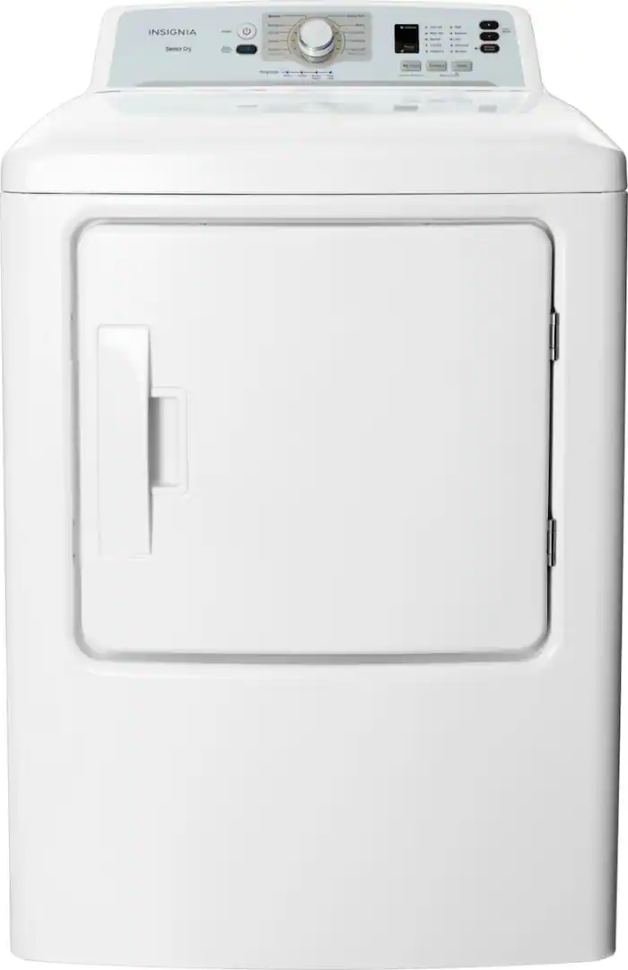 Insignia™ - 6.7 Cu. Ft. Electric Dryer with Sensor Dry and My Cycle Memory - White - Open Box - Good- GTD45GASJWS - Image 4