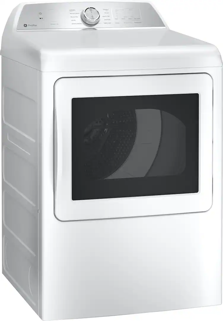 GE Profile - 7.4 Cu. Ft. Smart Gas Dryer with Sanitize Cycle and Sensor Dry - White- PTD60GBSRWS - Image 3