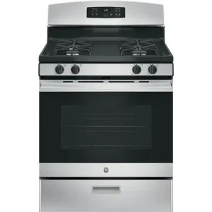 GE - 4.8 Cu. Ft. Freestanding Gas Range - Stainless Steel - JGBS60REKSS