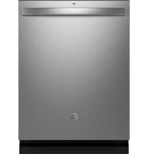 GE - 24" Top Control Built-In Tub Dishwasher with 3rd Rack, Sanitize Cycle and 45 dBA - Stainless Steel - White- GDF670SYVFS