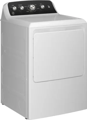 GE - 7.2 Cu. Ft. Electric Dryer with Long Venting up to 120 Ft - White with Matte Black - GTD48EASWWB