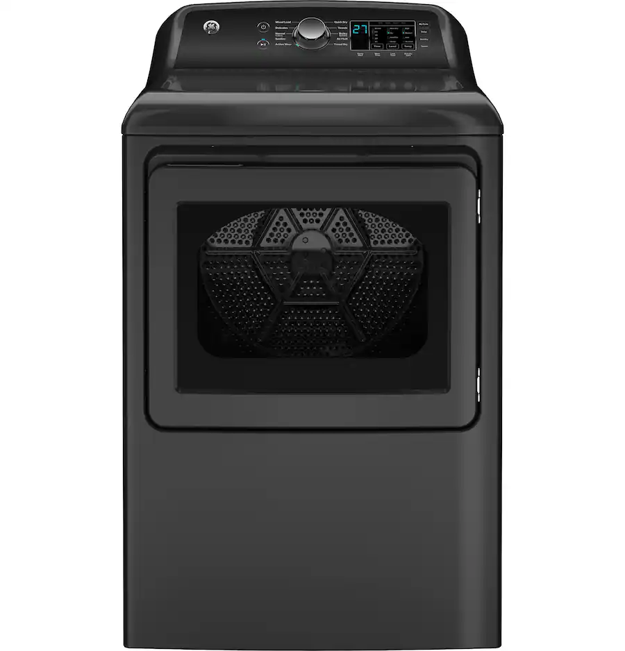 GE - 7.4 Cu. Ft. Electric Dryer with Sensor Dry - Diamond Gray- GTD58EBPVDG