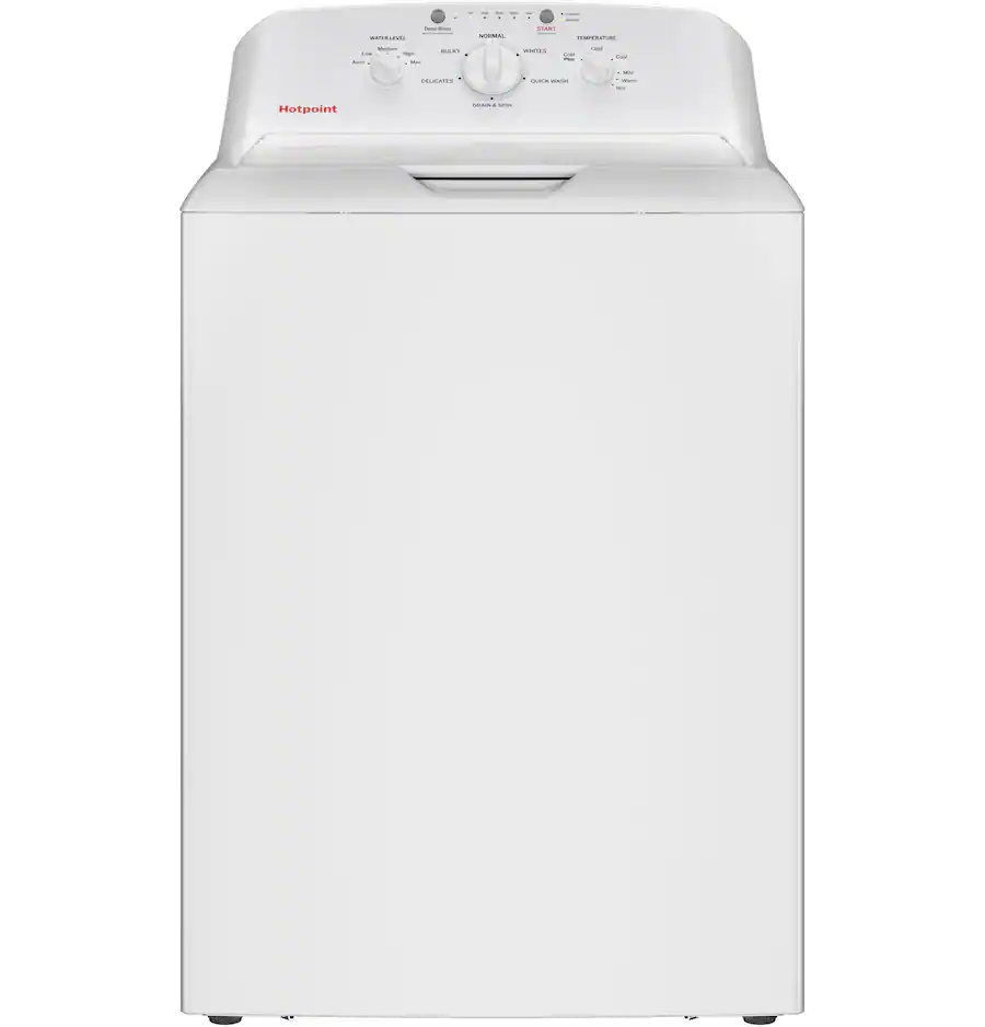 Hotpoint - 4.0 Cu. Ft. High-Efficiency Top Load Washer with Cold Plus - White - HTW265ASWWW