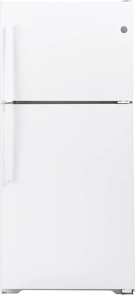 GE - 21.9 Cu. Ft. Top-Freezer Refrigerator with Garage Ready Performance - White -GTS22KGNRWW
