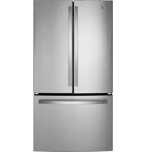 GE - 21.9 Cu. Ft. French Door Counter Depth Refrigerator with Internal Water Dispenser - Stainless Steel-GWE22JYMFS