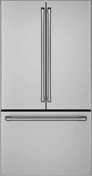 Café - 23.1 Cu. Ft. French Door Counter-Depth Smart Refrigerator with TwinChill Evaporators - Stainless Steel-CWE23SP2MS1
