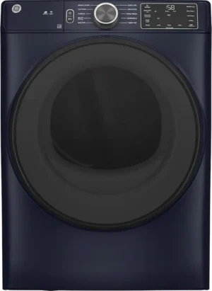 GE - 7.6 Cu. Ft. Stackable Smart Gas Dryer with Sanitize Cycle - Sapphire Blue-GFD55GSPRRS