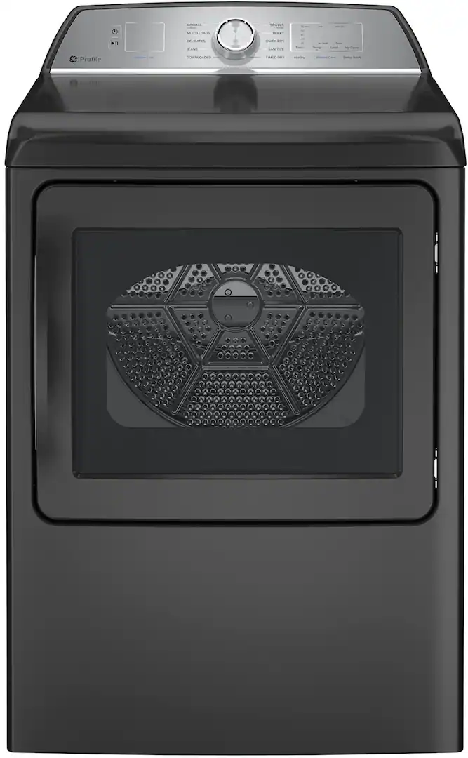 GE Profile - 7.4 Cu. Ft. Smart Electric Dryer with Sanitize Cycle and Sensor Dry - Diamond Gray -PTD60EBPRDG