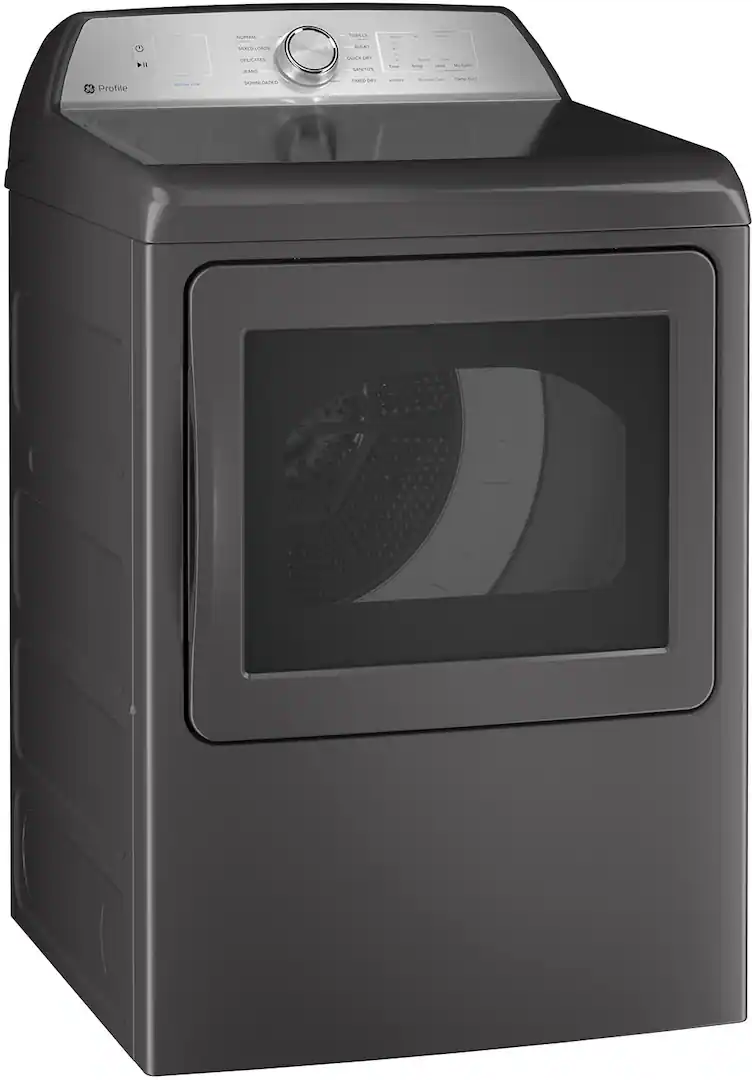 GE Profile - 7.4 Cu. Ft. Smart Electric Dryer with Sanitize Cycle and Sensor Dry - Diamond Gray -PTD60EBPRDG - Image 3