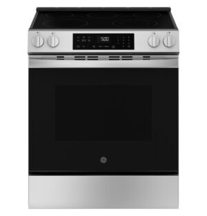GE® ENERGY STAR® 30" Slide-In Electric Range with Crisp Mode - GRS500PVSS