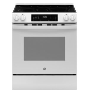 GE® ENERGY STAR® 30" Slide-In Electric Convection Range with No Preheat Air Fry and EasyWash™ Oven Tray -GRS600AVWW