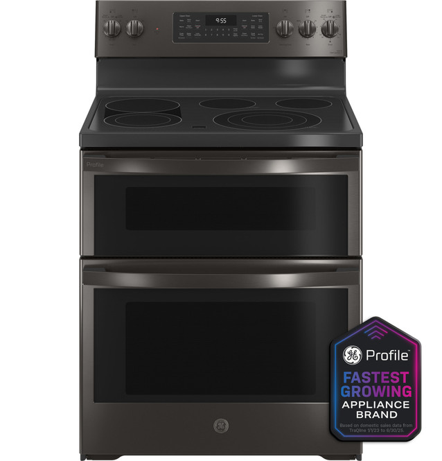 GE Profile™ 30" Smart Free-Standing Electric Double Oven Convection Range with No Preheat Air Fry - PB965BPTS