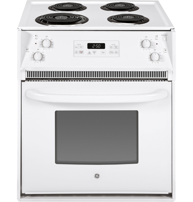 GE® 27" Drop-In Electric Range Model -JM250DTWW