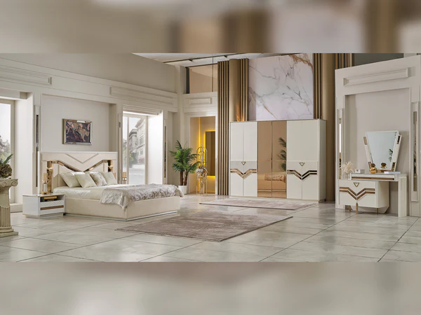 Zen Bedroom (Queen Frame With Headboard & Dresser With Mirror & 2 Nightstand)-1463-472