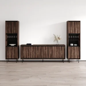 Swing 190 SB-BK-BK Entertainment Center