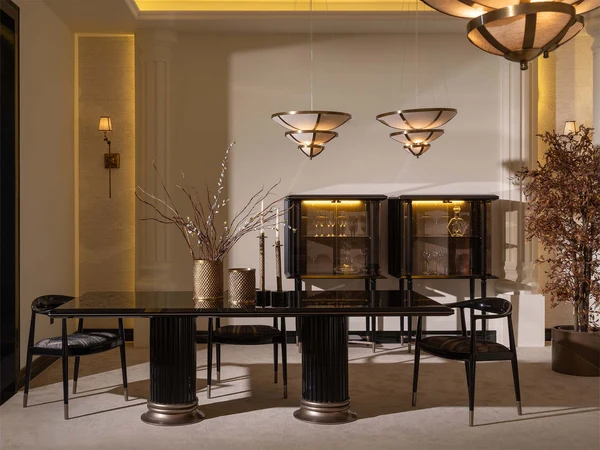 Istanbul Diningroom (Consol With Mirror & Dining Table & 6 Dining Chair