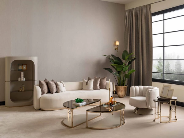 Calista 4-pieces (2 Four Seater Sofa & 2 Chair) Livingroom