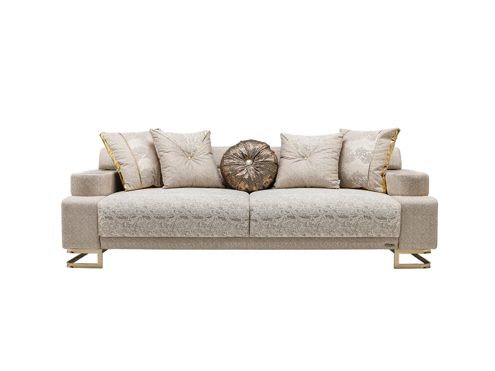 Monza Convertible Loveseat Cream