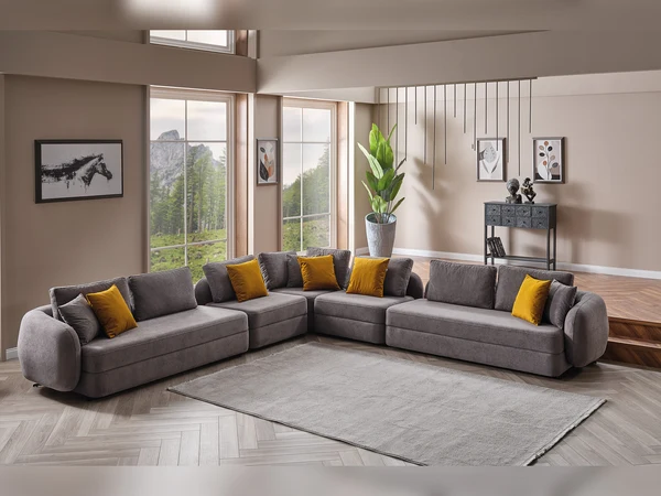 Toscana Modular Sectional Sofa Grey